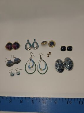 Assorted Blue and Teal Women’s Earrings - Mixed Styles